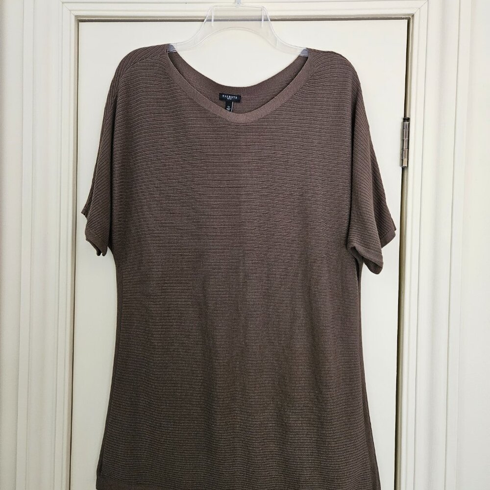 Talbots Tunic Top Size PL Olive Green
